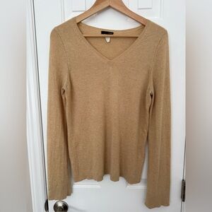 J Crew | Cashmere V-Neck Sweater | Size M | Camel